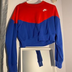 💙❤️NIKE COLORBLOCK CROPPED SWEATER❤️💙